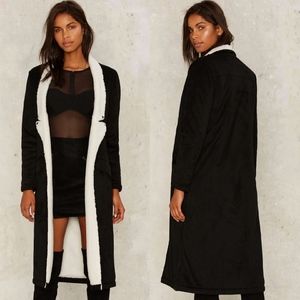 Nasty Gal Nightwalker Battalion Maxi Coat